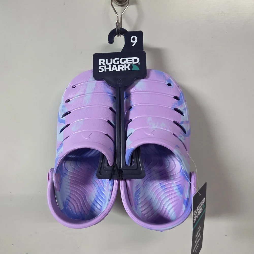 Vibrant Kids Clogs in Purple, Pink and Blue - Picture 2 of 3